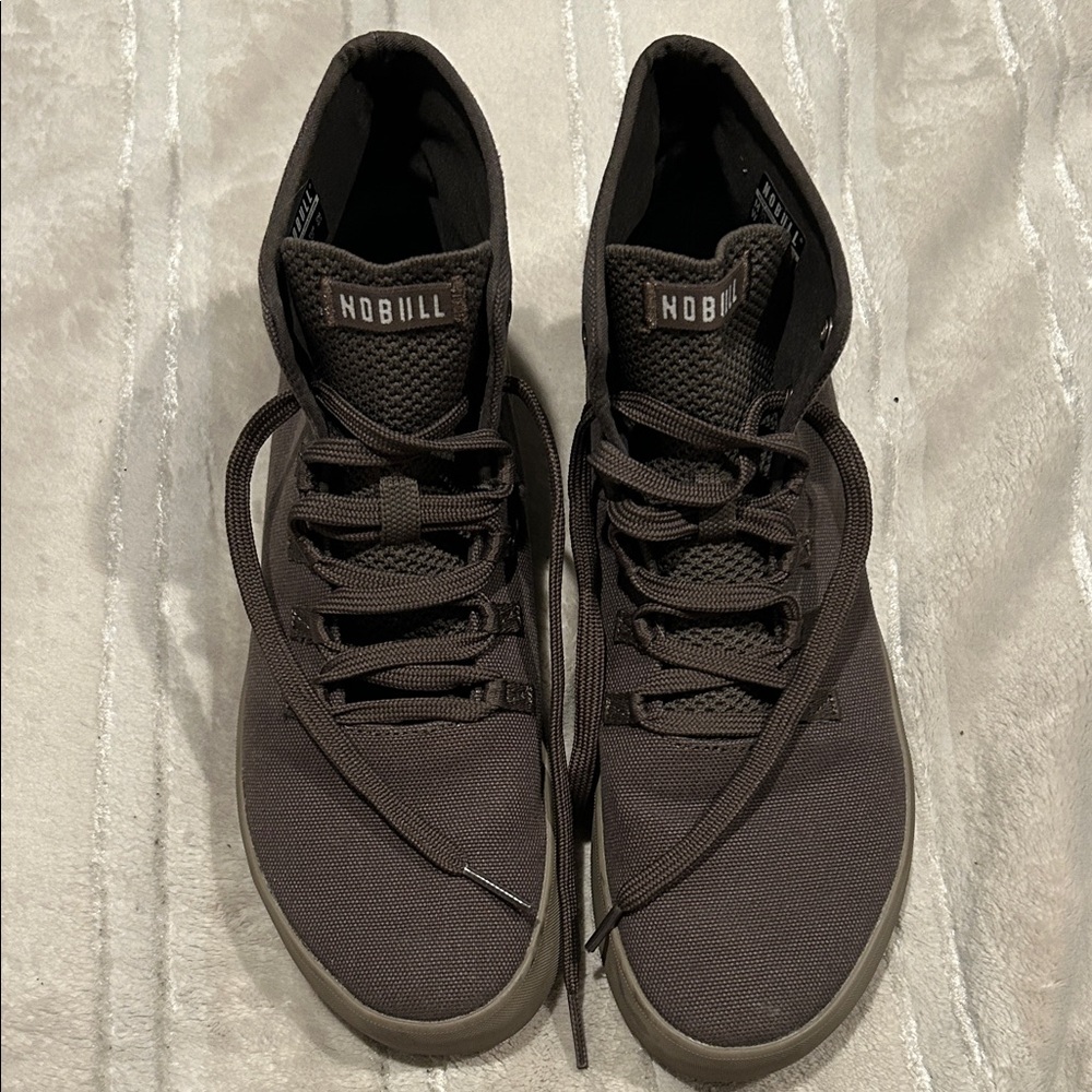 NOBULL Men's army green canvas high tops